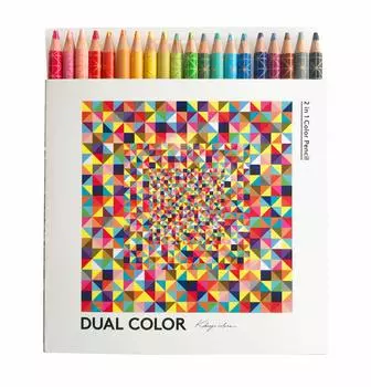 KOKUYO Цветной карандаш DUAL COLOR 20 цветов KE-SP14