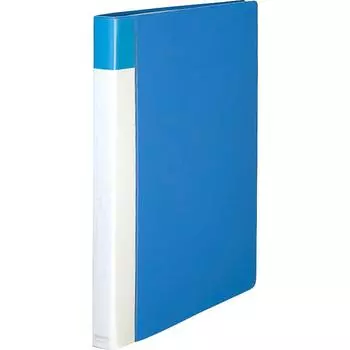 KOKUYO Держатель для открыток, сменный тип бумаги, A4, 25 карманов, вмещает до 200 открыток, синий Hase-120B