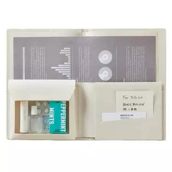 KOKUYO Document File BIZRACK A4 Bifold Off-White F-BRFLD950W