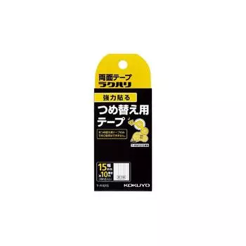 KOKUYO Double-Sided Tape Rakuhari Strong Stick Refill Tape 15mm Width T-R1015 [Bulk Purchase Set of 5]