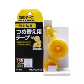 KOKUYO Double-Sided Tape Tape Glue Refill Rakuhari Strong Stick 15mmx10m For T-RM1015 T-R1015