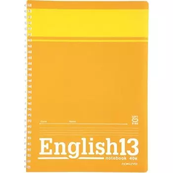 KOKUYO English study book soft ring notebook semi-B5 13 steps Su-S801