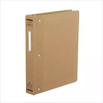 KOKUYO File Binder, Cloth Paste, A5, Vertical, with Square Metal, 20 Holes, Holds 150 Sheets Ha-121