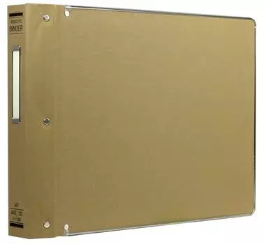 KOKUYO File Binder, Cloth Pasted, A4, Horizontal, with Metal Border, 20 Holes, Holds 200 Sheets Ha-128Z