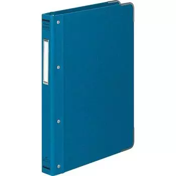 KOKUYO File Binder Cloth Pasted B5 Vertical with Square Metal 26 Holes Holds 100 Sheets Blue Ha-110B