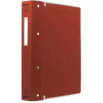 KOKUYO File Binder Cloth Pasted B5 Vertical with Metal Border 26 Holes Holds 200 Sheets Red Ha-120RZ