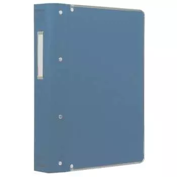 KOKUYO File Binder Cloth Pasted B5 Vertical with Metal Border 26 Holes Holds 200 Sheets Blue Ha-120BZ