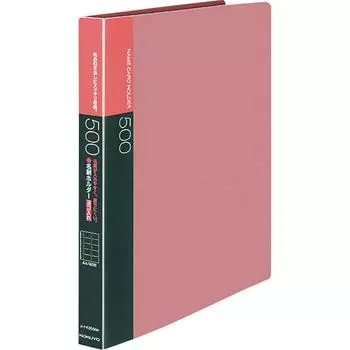 KOKUYO File Business Card Holder Replacement Type A4 Vertical 30 Holes Pink May-F355NP розовый