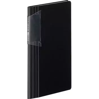 KOKUYO File Card Holder Novita Slim 30 Sheets 180 People Capacity Black May-N118D