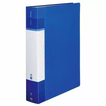 KOKUYO File Clear Book Glassel Fixed Type A4 100 Sheets Blue La-GLB100B