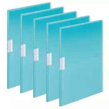 KOKUYO File Clear Book MOTTE A4 10 Sheet Pocket Light Blue 5 Book Set LA-LM10LBX5