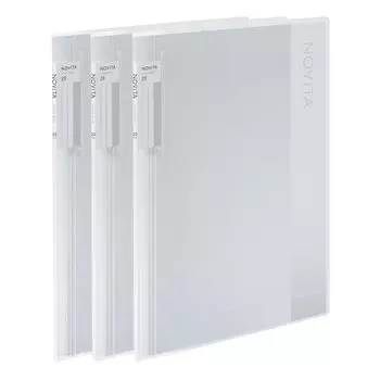 KOKUYO File Clear Book Novita A4 20 Sheets Transparent 3 Book Pack 99K La-NV20TX3