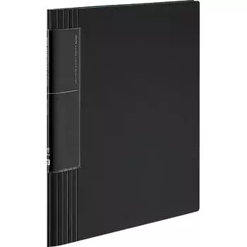 KOKUYO File Clear Book Novita Wave Cut Pocket A4 60 Sheets Black LA-TN585D