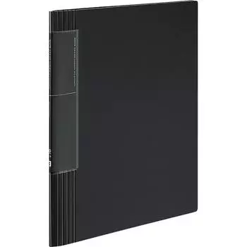 KOKUYO File Clear Book Novita Wave Cut Pocket A4 40 Sheets Black LA-TN570D