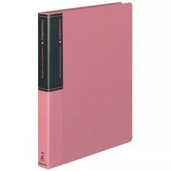 KOKUYO File Clear Book Toughness Replaceable Paper Type A4 Vertical 30 Holes 23 Sheets Pink La-F730P