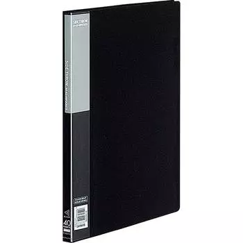 KOKUYO File Clear File Basic Fixed Type Side Throw A4 40 Pockets Black La-B220D