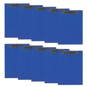 KOKUYO File Clipboard Note Clip B Cross Paste A4 Short Edge Binding Blue Set of 10 Yoha-C28BX10