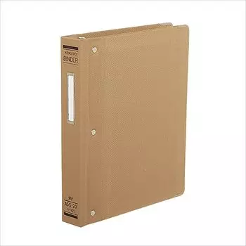 KOKUYO File Cloth with Square 20 Holds 150 Sheets Binder, Paste, A5, Vertical, Metal, Holes, Ha-121