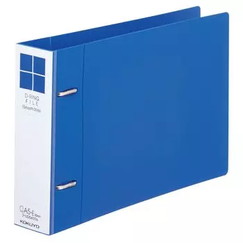 KOKUYO File File Smooth Style A5 Horizontal E Type 300 Sheet Capacity Blue D-Ring Fu-UDS437B