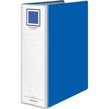 KOKUYO File Gabatto Pipe File Eco Twin (Double Opening) A4 2 Holes Holds 1200 Sheets Blue Fu-GT6120B