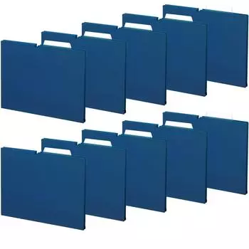 KOKUYO File Individual Folder NEOS A4 15mm binding 10 books Navy 3-side A4P-NEF15DBX10