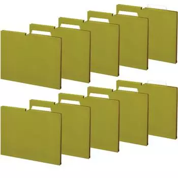 KOKUYO File Individual Folder NEOS A4 15mm binding 10 books Light Olive 3-side A4P-NEF15GX10