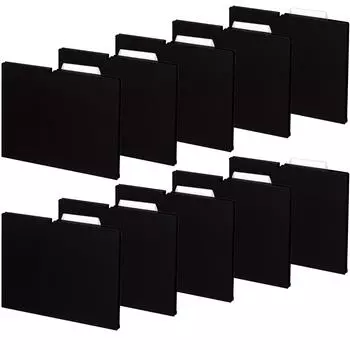 KOKUYO File Individual Folder NEOS A4 15mm binding 10 volumes Black 3-side A4P-NEF15DX10