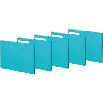 KOKUYO File Individual Folder NEOS A4 15mm 3-side binding 5 books Turquoise Blue A4P-NEF15BX5
