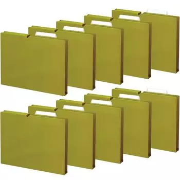 KOKUYO File Individual Folder NEOS A4 30mm 3-sided binding 10 books Light Olive A4P-NEF30GX10