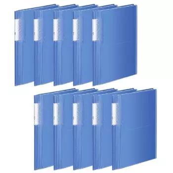KOKUYO File Photo Album Novita A5 Wide 160 Sheets Transparent Blue 10 Book Set LA-NA160BX10