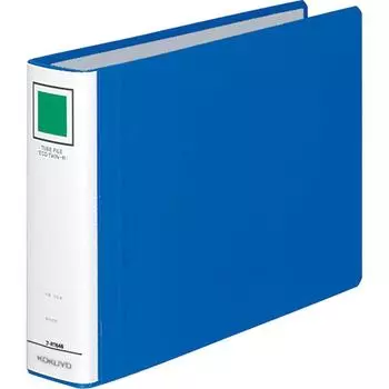 KOKUYO File Pipe File Eco Twin R B5 Side 2 Holes Holds 400 Sheets Blue (Double Opening) Fu-RT646B