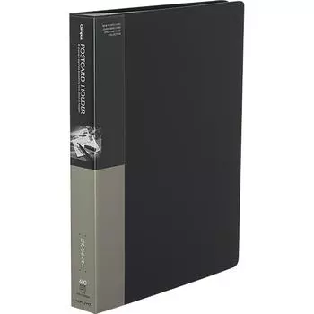 KOKUYO File Postcard Holder Fixed Type A4 50 Pockets Holds Up to 400 Cards Gray Hase-230NDM