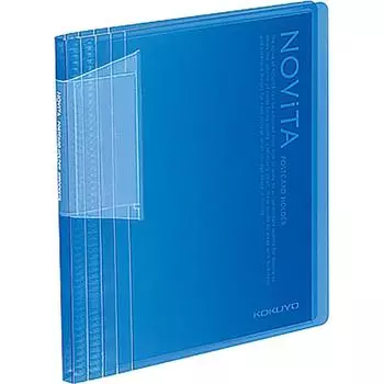 KOKUYO File Postcard Holder Novita A6 60 Sheets Blue Hase-N60B