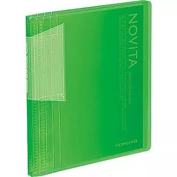 KOKUYO File Postcard Holder Novita A6 60 Sheets Green Hase-N60LG