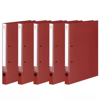 KOKUYO File Ring File NEOS A4 capacity Carmine Red set 180-sheet 5-book F-NE420RX5
