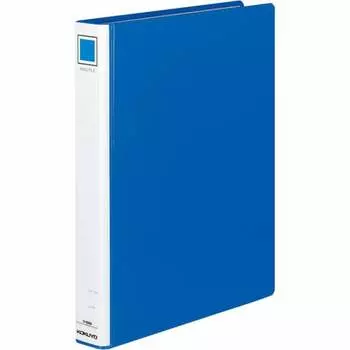 KOKUYO File Ring File PP Cover A4 Vertical 4 Holes Blue F-434NB