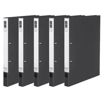 KOKUYO File Ring File Slim A4 Vertical 180 Sheet Holder 2 Holes Dark Gray Set of 5 F-URF420DMX5