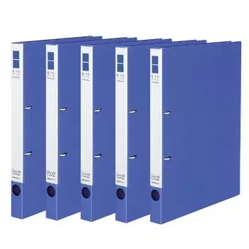 KOKUYO File Ring File Slim A4 Vertical 180 sheets capacity 2 holes Blue 5 book set F-URF420BX5