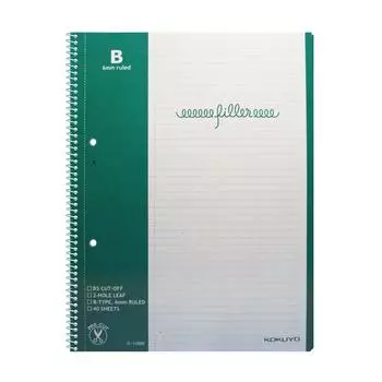 KOKUYO Filler Note Semi-B5 B-ruled Su-10BN