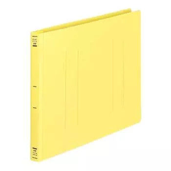 KOKUYO Flat File PP Cover Resin Binding 2 Holes A4 Horizontal 150 Sheet Holder Yellow Fu-H15Y