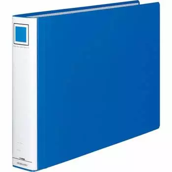 KOKUYO Fu-RT653B Tube File Eco Twin R A3 Horizontal 50mm Binding 2 Holes Blue