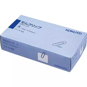 KOKUYO Gem Clip Large, около 1000 шт., Kuri-1-10