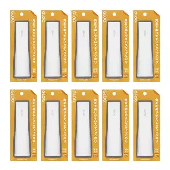 KOKUYO Glue Glue Stick Glue Clean without Wrinkles L Size Set of 10 Ta-G323-1PX10