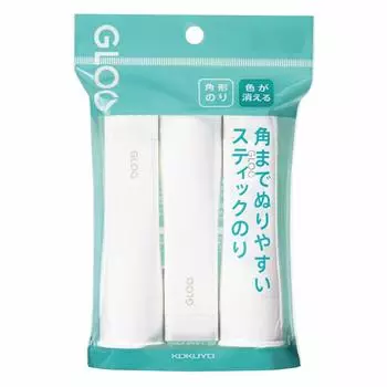 KOKUYO Glue Stick GLOO Color Disappearing M Size 3 Pieces Ta-G312-3P