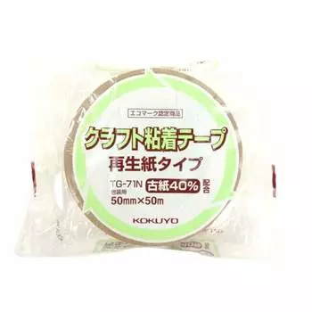 KOKUYO Gum Tape Craft Adhesive Paper Recycled Paper 50 мм x 50 м TG-71