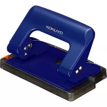 KOKUYO Hole Punch 2 Holes Rakuake Handy 17 Pieces Blue PN-G17B