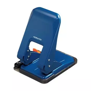 KOKUYO Hole Punch 2 Holes Rakuake Paper Size Guide Included 52 Sheets Blue PN-G52B