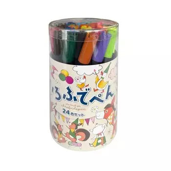 KOKUYO Irofu Depen 24 Color Set Water Based Brush Pen KE-AC34-24