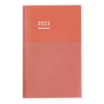 KOKUYO Jibun Notebook DAYs mini Notebook 2023 B6 Slim Monthly Red Ni-JDM1R-23 Starts in January 2023