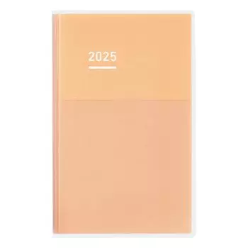KOKUYO Jibun Notebook DAYs mini Notebook 2025 Monthly Daily B6 Slim Yellow Starts in January 2025 Ni-JDM1Y-25